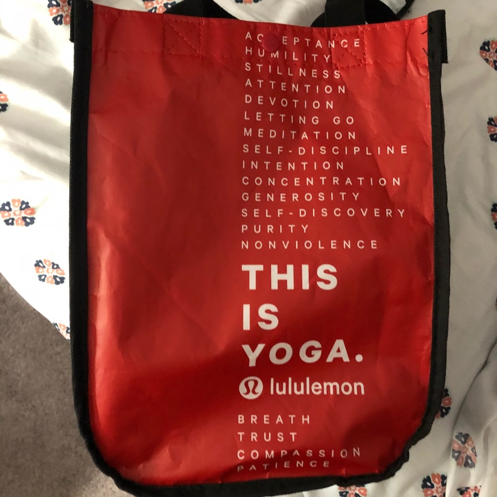 Reusable lululemon bag